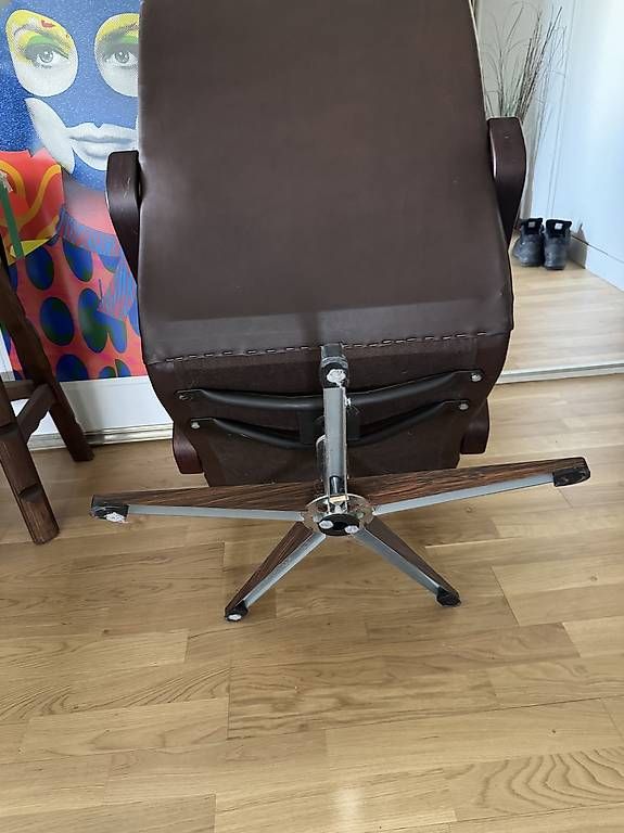 Poltrone: Vintage Drehsessel 70er Jahre Leder – Usato da Zürich venduto da ric_sg75 3
