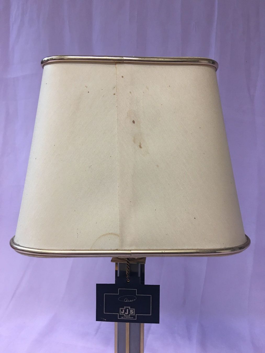 Lampen: Elegante JJS Tischlampe, Messing & Chrom, Designlampe. – Gebraucht aus Olten von ELHANDEL 4