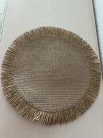 6er Set: Rustikale Tischsets aus Jute, Neu