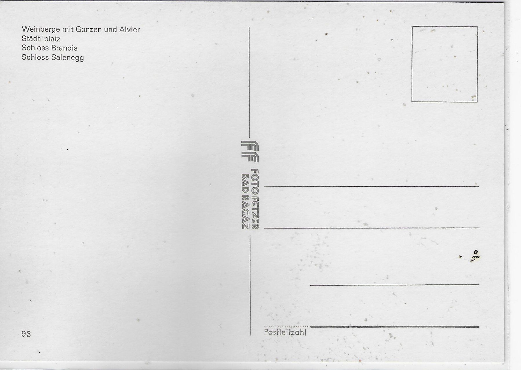 Cartoline postali: Maienfeld - Multiview – Usato da Ettingen venduto da Kartenplanet 1
