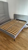 Bed Frame with Slatted Base Grey Used