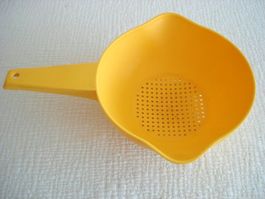 Vintage Tupperware kleines Sieb Blau 1970er-80er Jahre