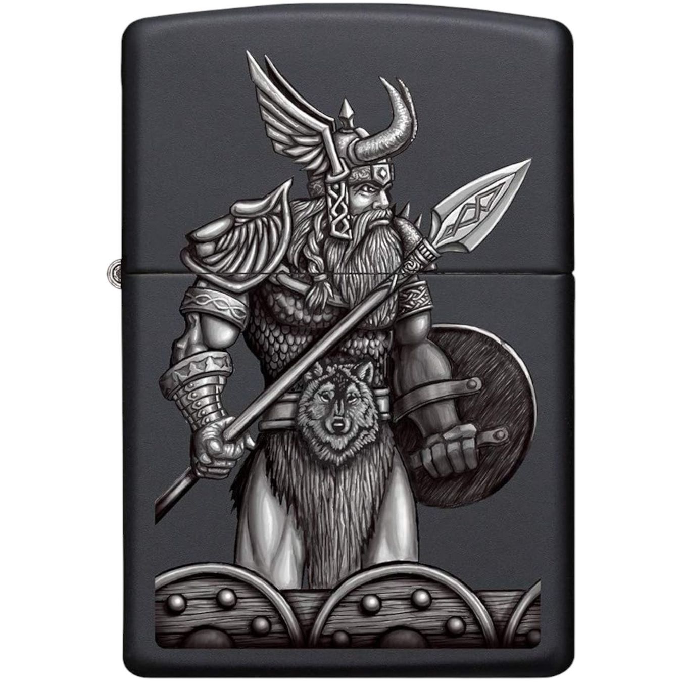 Zippo Accendini: ZIPPO Vikinger Krieger Design Feuerzeug 60005587 – Nuovo e nell'imballaggio originale da Ennenda venduto da Benzinflamme