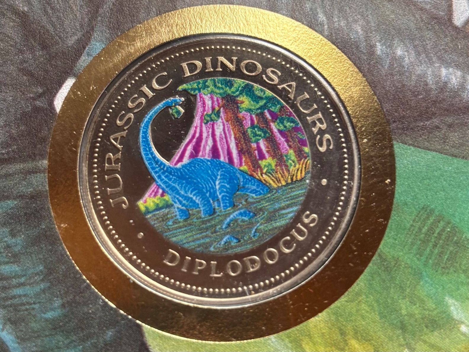 Tutti le monete: Münzbrief 1000 Francs pp Dinosaurier Diplodocus – Nuovo (secondo la descrizione) da Speicher venduto da CH-Schatzkammer