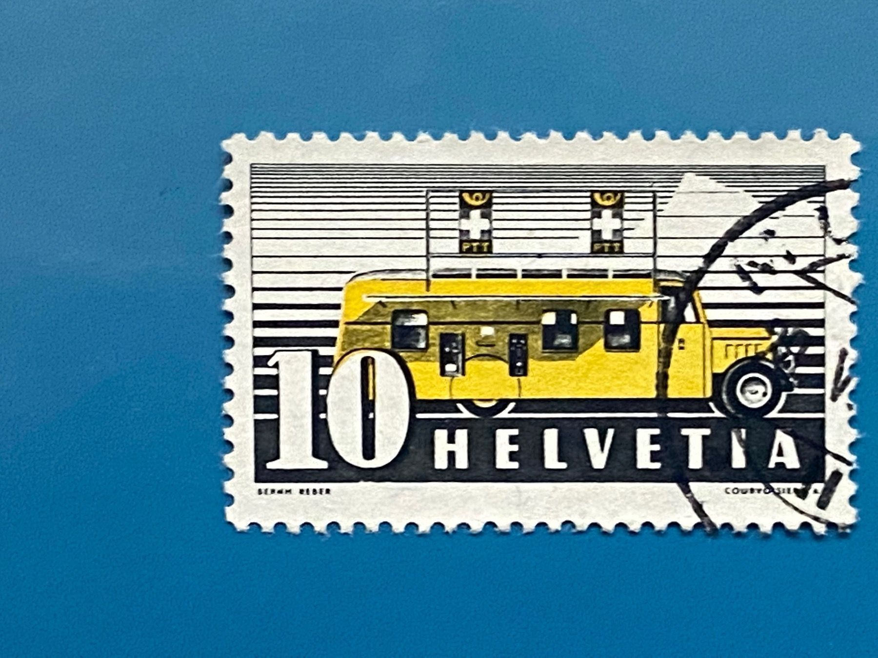 Alle Briefmarken: 210, verschobener Gelbdruck, gestempelt – Gebraucht aus Aarau von hilde47 1