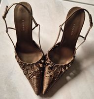 Bianchi Pumps Sling Pumps 38.5 Bronze Absatz 5,5cm neuwerig