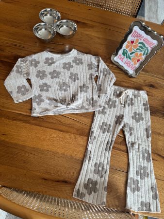 ZARA GIRL 🌼 set Sweat & Pantalon à fleurs 92