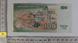 Seltene 100 Litas Banknote, Litauen, für Sammler!