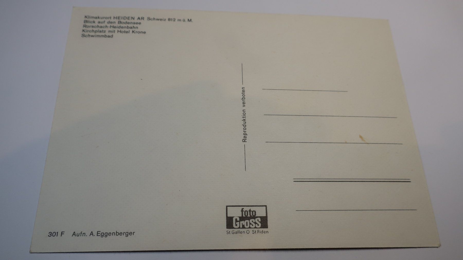 Cartoline postali: Gruss aus Heiden Multivues – Usato da Cormoret venduto da Pascalll2001 4