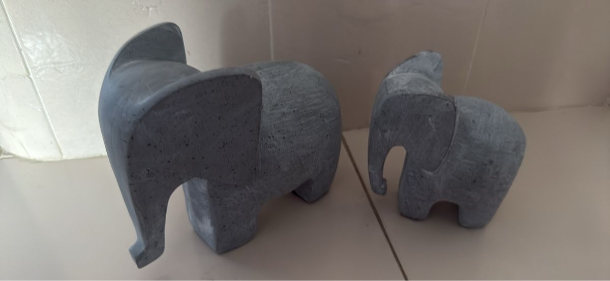 Figurines: Zwei Elefanten Leichtbeton  – D'occasion à Schaffhausen par Ibag 3