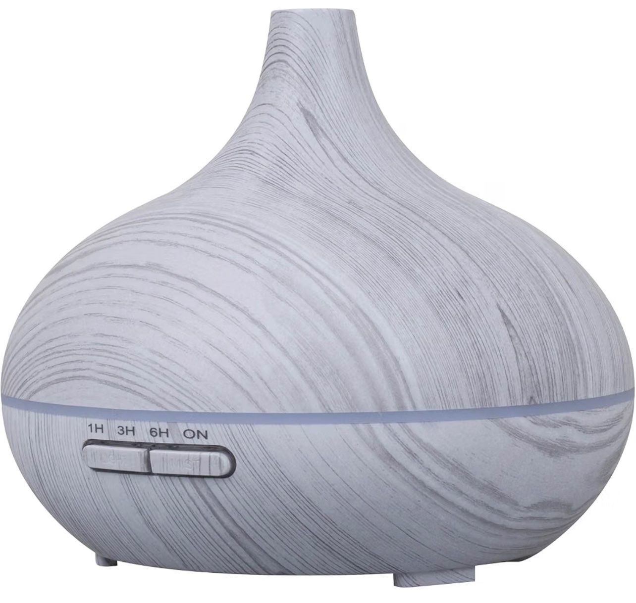 Duftöldiffusoren: Aroma Diffuser 300ml mit LED Licht Holzoptik grau – Neu und originalverpackt aus Basel von Seifehuesli 2