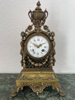 Grosse antike Kaminuhr, Pendule, Tischuhr Bronze, ca. 1870