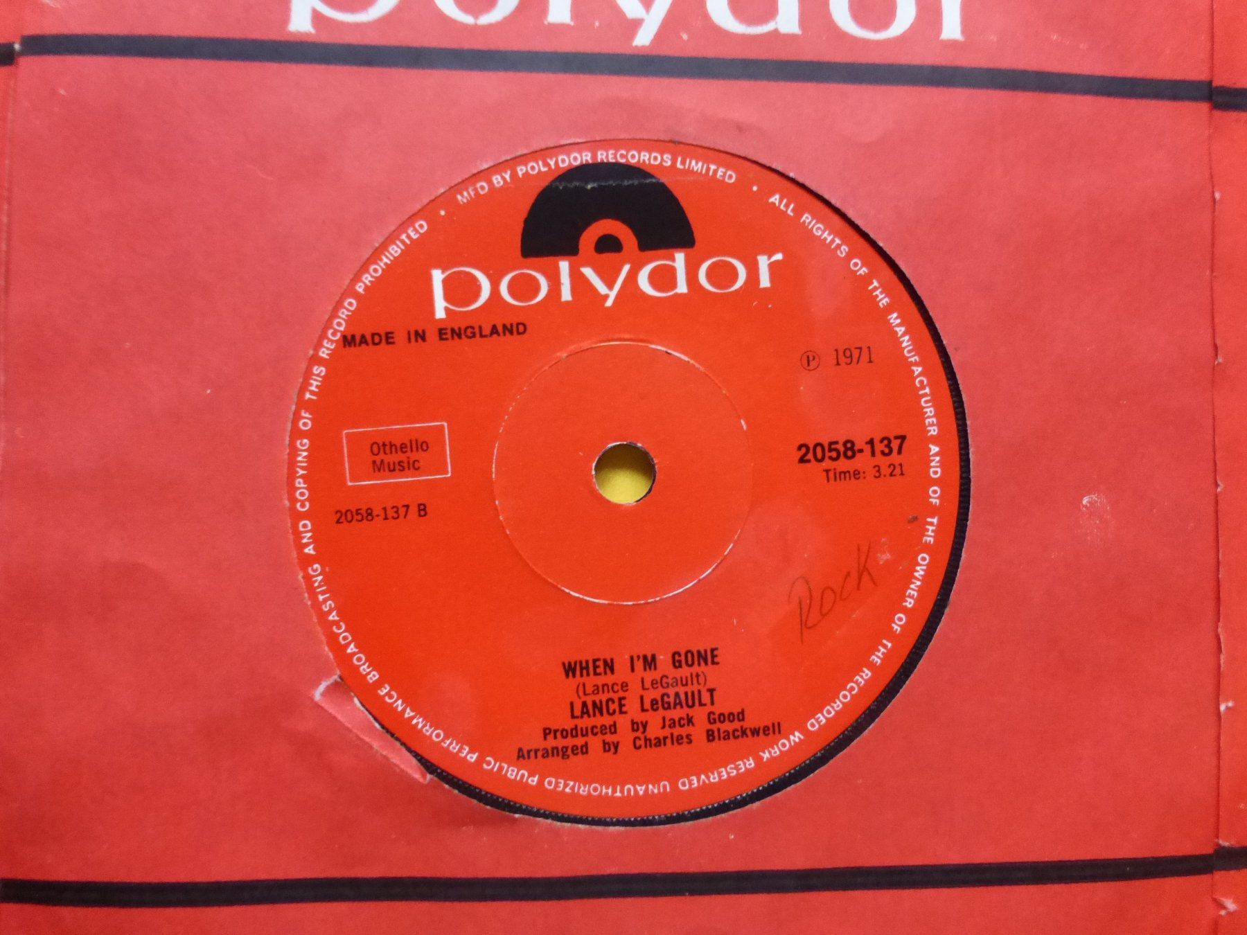 Dischi in vinile: Lance LeGault – Again – Usato da Zürich venduto da Swiss57 1