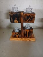 LED TEELICHTHALTER AUS HOLZ GEÖLT