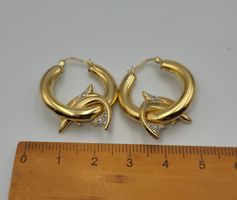 18 Karat 750 Gold Delphin Ohrringe
