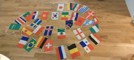 Girlande Fussball WM 2018 in Russland Länder Fähnchen ca. 8m
