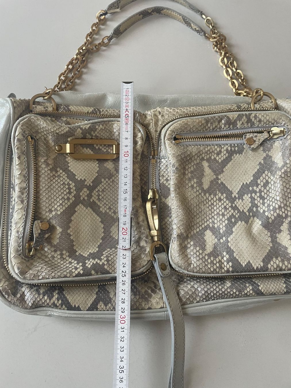 Jimmy Choo Borse da donna: VINTAGE JIMMY CHOO LARGE PYTHON & LEATHER BAG – Usato da Minusio venduto da Pink222 3