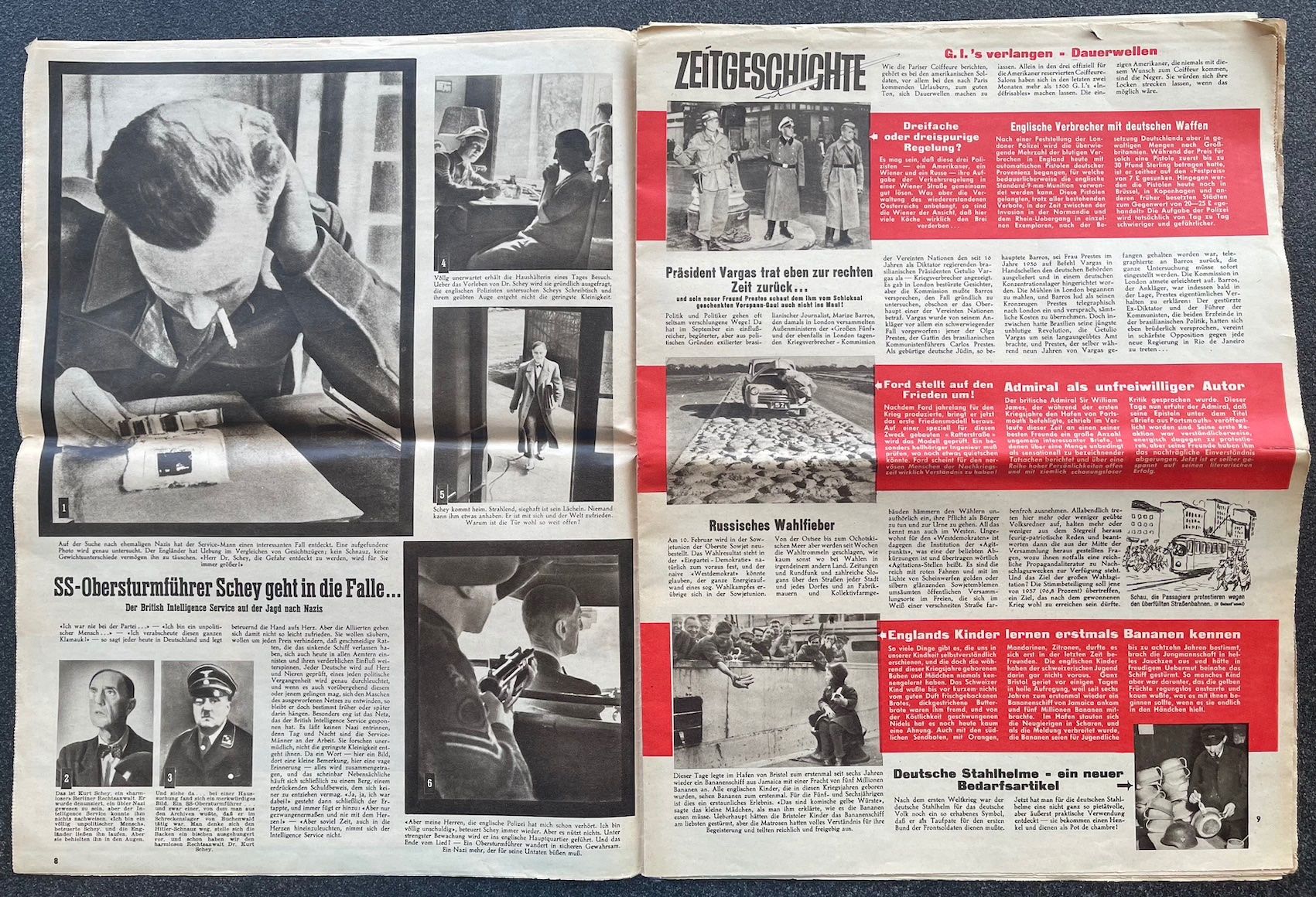 Riviste & Magazine: Schweizer Illustrierte 1946 - Feldmarschall Montgomery – Usato da Burgdorf venduto da Bsb7 2