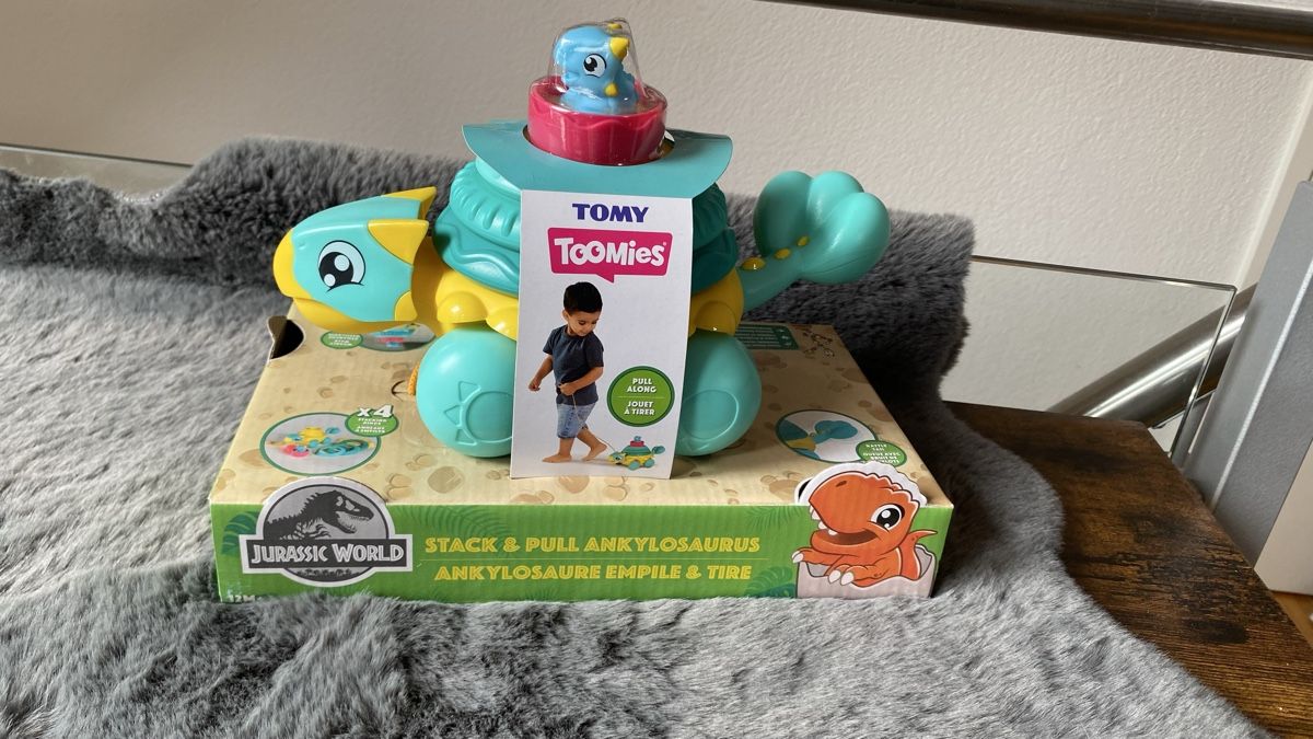 Tomy Giocattoli: Tomy Toomies Stack & Pull Ankylosaurus Jurassic World Spiel – Nuovo e nell'imballaggio originale da Hochwald venduto da _biene_