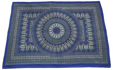 Strandtuch Mandala aus Baumwolle, als Decke Vorhang Deko