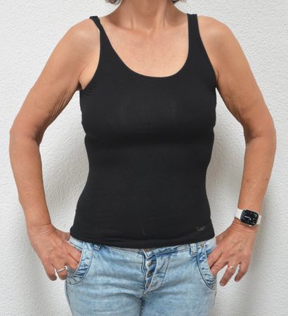 Schwarzes Mey Emotion Top / Unterhemd/Unterziehshirt von Mey