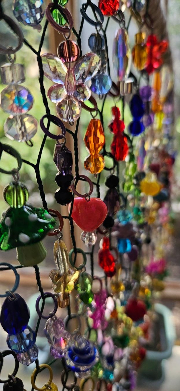 Alle Dekorationen: Handmade beaded suncatcher, 30cm diameter, unique design. – Neu und originalverpackt aus Flums von F.Mas