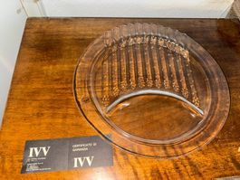 4x Vintage Glas Teller / Platten IVV Italien