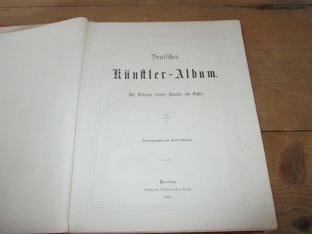 Livres: Deutsches Künstler-Album 1874 – Défectueux à Flims - Dorf par Stagediver 2