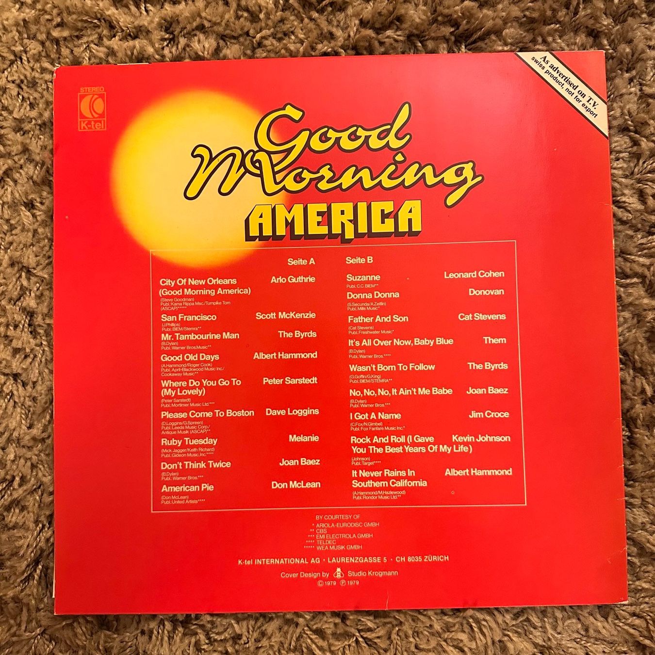 Vinyles: Various – Good Morning America LP – D'occasion à Viganello par md__2rd2 1
