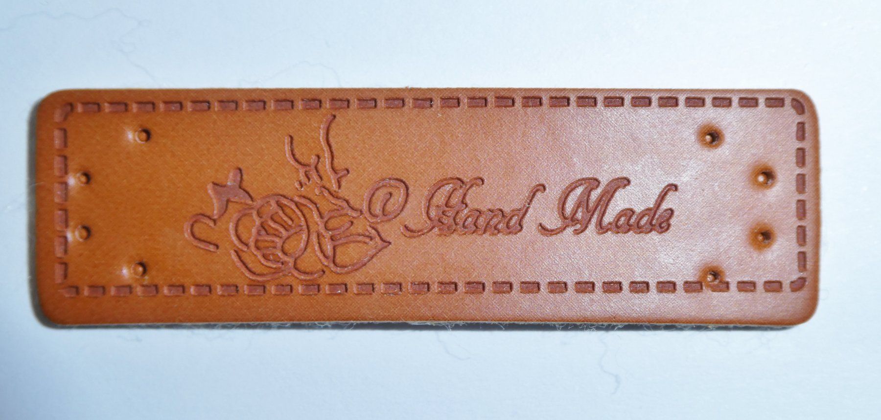 Bastelsets: Label "handmade" in Lederoptik. Set 6 Label – Neu (gemäss Beschreibung) aus Siebnen von Ra-la-ra-ol 4