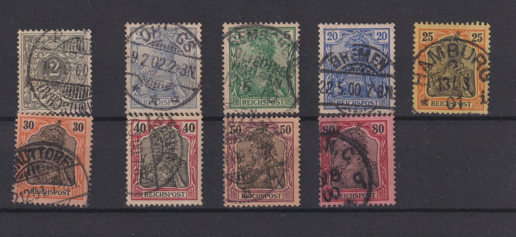 Tutti i francobolli: Deutsches Reich 1900 – Usato da Bellach venduto da qsearch