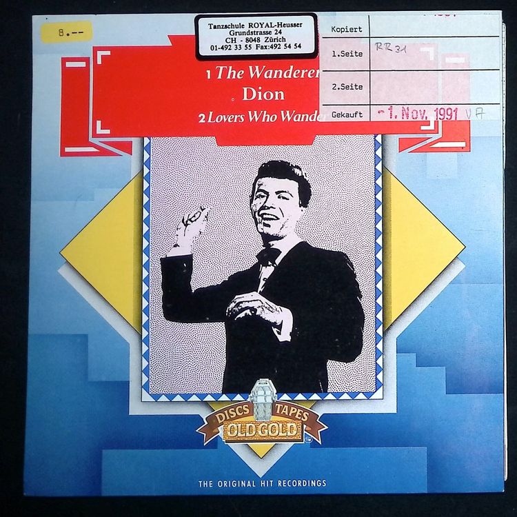 Dion - The Wanderer Single 7 (Gebraucht) in Russo für CHF 3 – mit ...