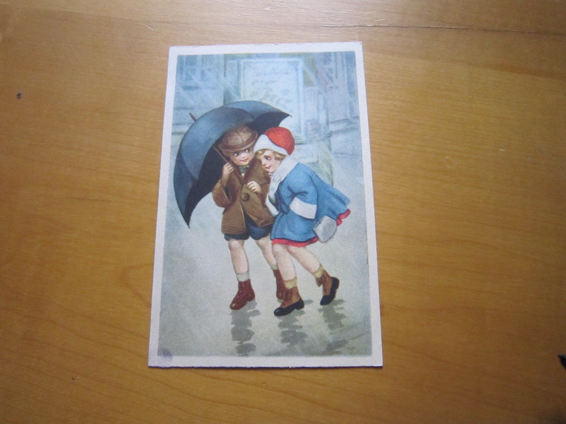 Cartoline postali: No 14 Postkarte im Regen – Usato da Gordola venduto da Polentaefung