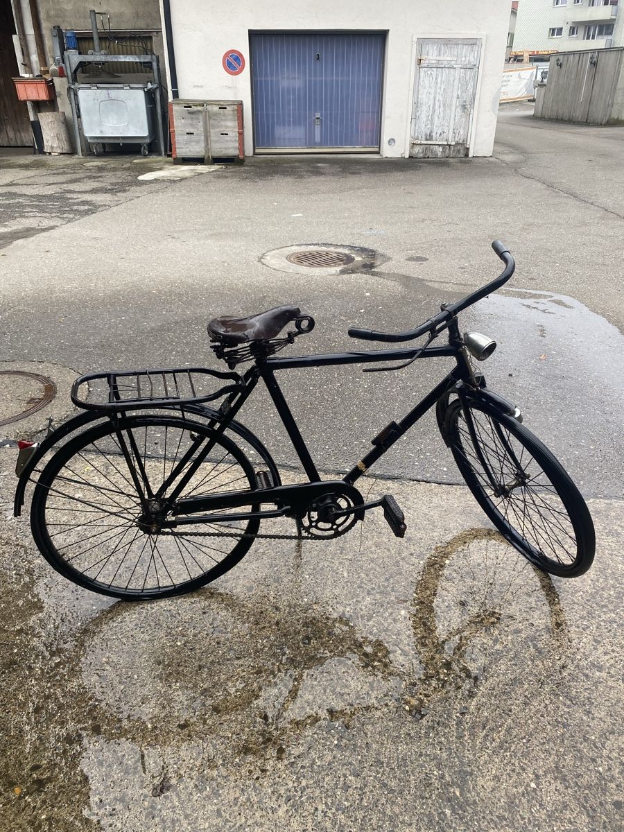Velos: Retro Velo, klassisches Herrenrad, Schwarz – Gebraucht aus Baar von The-blinker