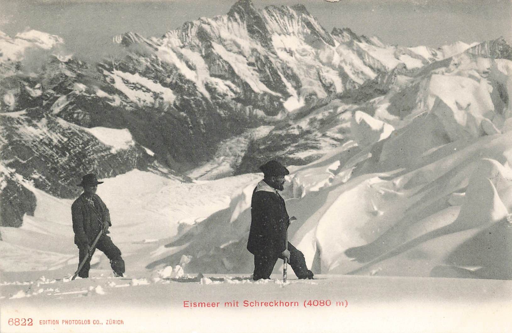 Cartoline postali: Eismeer mit schreckhorn – Usato da Biasca venduto da Blenio71