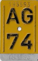 Velonummer AG 74