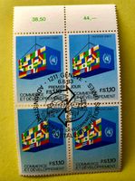 4 er Block Nations Unies gestempelt  ﻿Siehe Original Fotos ﻿