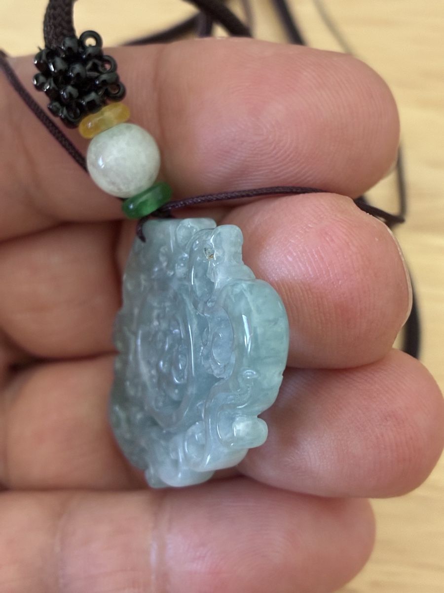 Ciondoli: Chinese jade talisman figure dragon phœnix – Nuovo e nell'imballaggio originale da St-Aubin-Sauges venduto da asianart 2