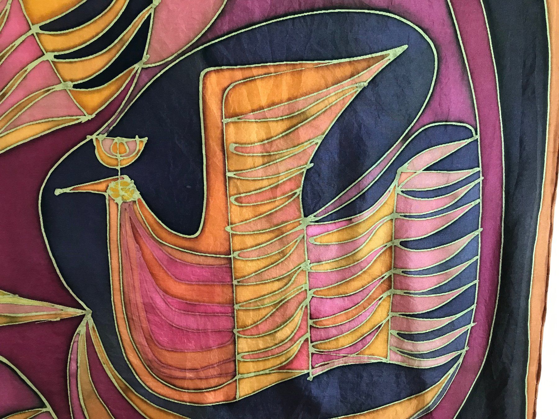 Foulard & Sciarpe: Seidenfoulard von Michèle Blanc – Usato da Birmenstorf venduto da Holzbeige 3