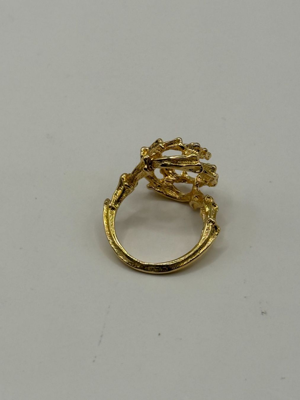 Bague Gilbert Albert en or jaune 18 carats et œil de tigre (Gebraucht ...