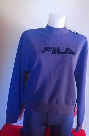 Ensemble 2 pièced Sweat Fila bleu et son cycliste marine