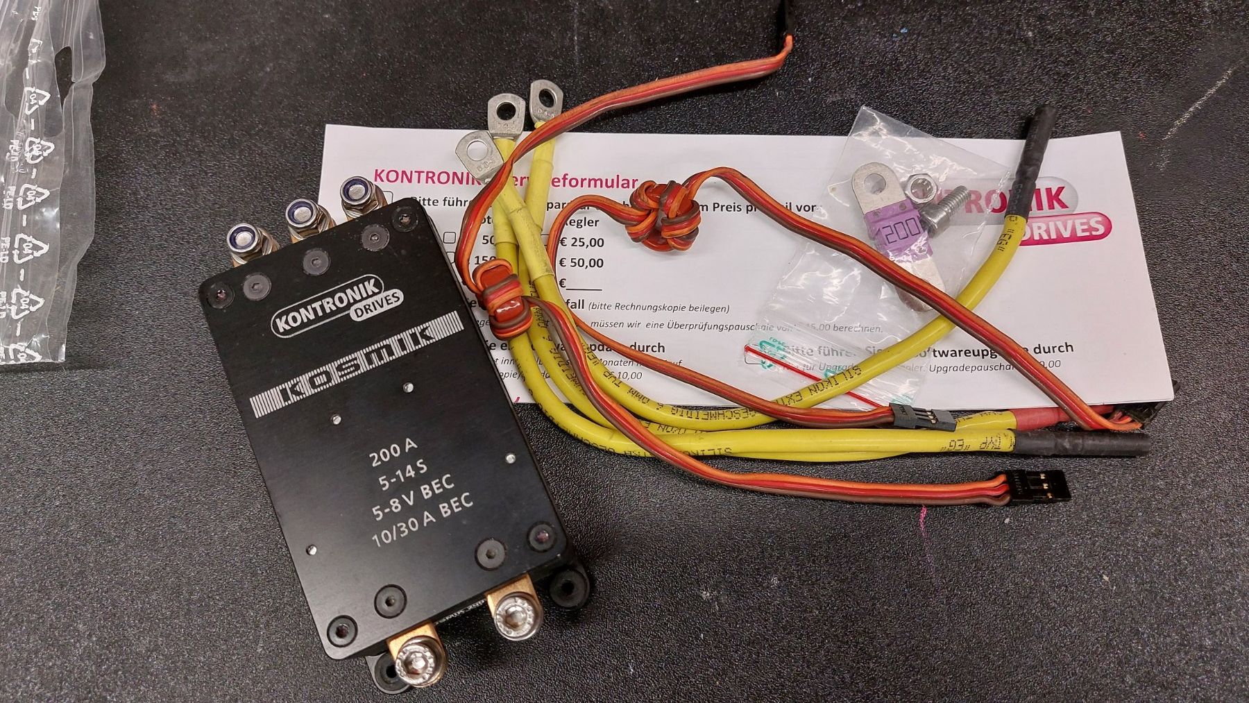 Modellismo RC: Kontronik Kosmik 200A – Usato da Bitsch venduto da Harry82 3