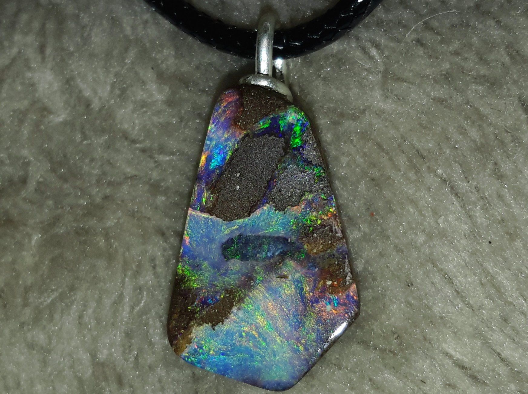 Ciondoli: Australischer Boulder Opal Silberanhänger – Nuovo e nell'imballaggio originale da Uerkheim venduto da Winwinner 5