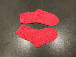 Handgestrickte Kinder-Socken Gr. 25 Fusslänge 16cm