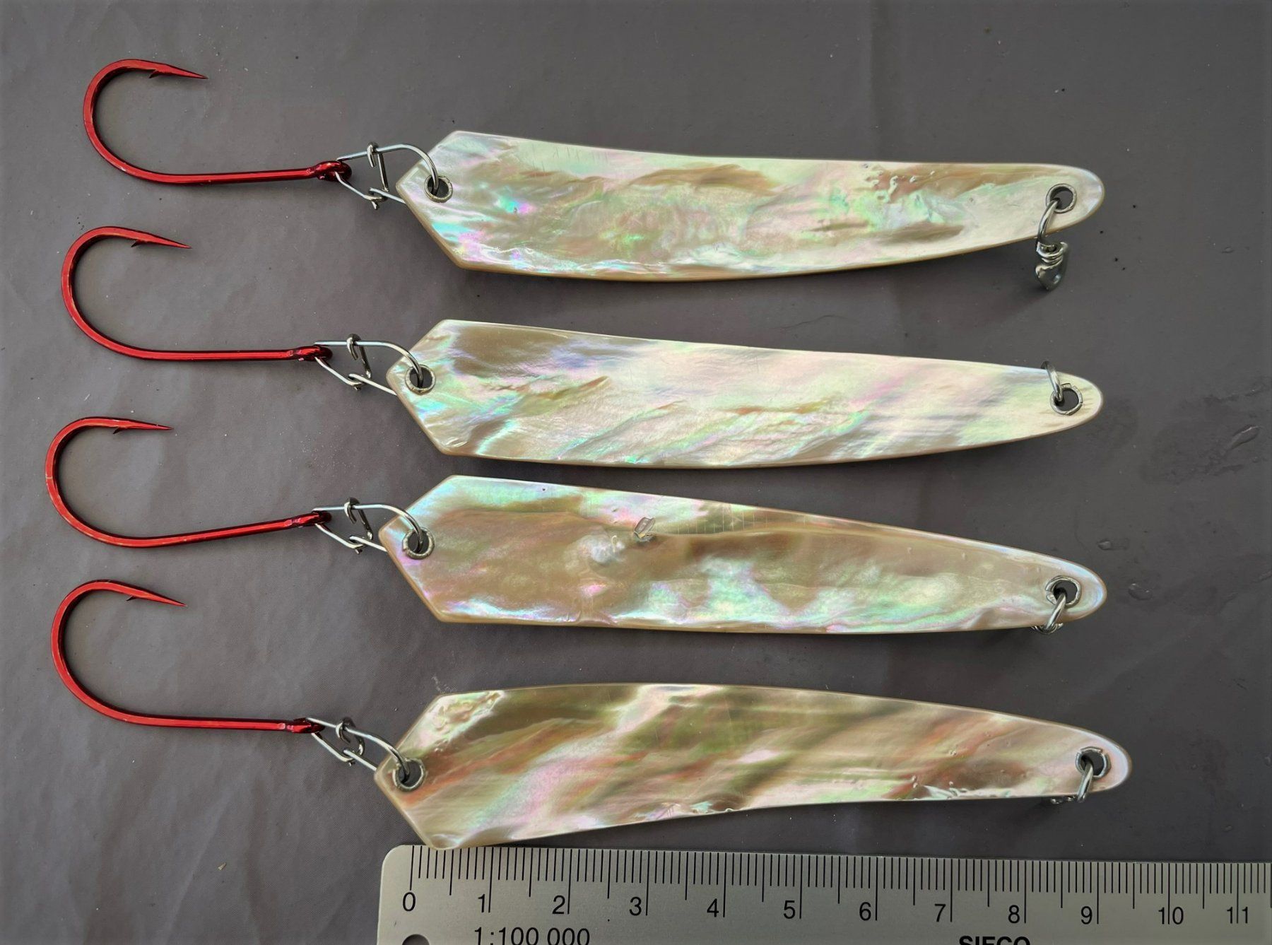 Esche: 4x Red Edition Rainbow Dragon Perlmuttspangen – Nuovo (secondo la descrizione) da Arbon venduto da Helmuth 2