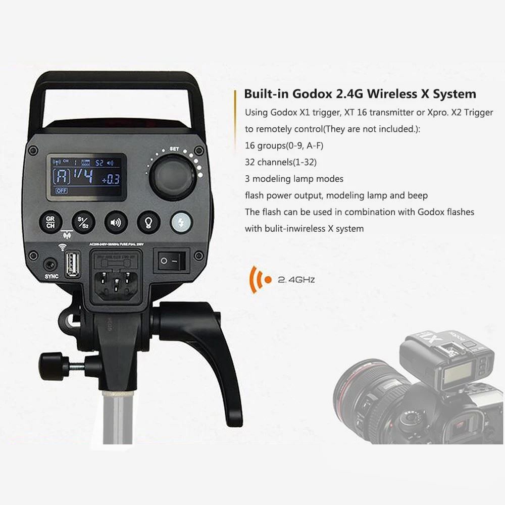 Godox Flash: Godox MS300 Studioblitzleuchte Monolight – Nuovo e nell'imballaggio originale da Malans GR venduto da BUYBEST-Schweiz 3