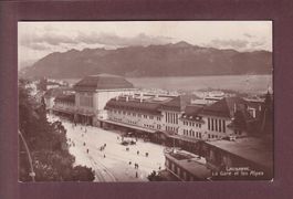 LAUSANNE - La Gare et les alpes