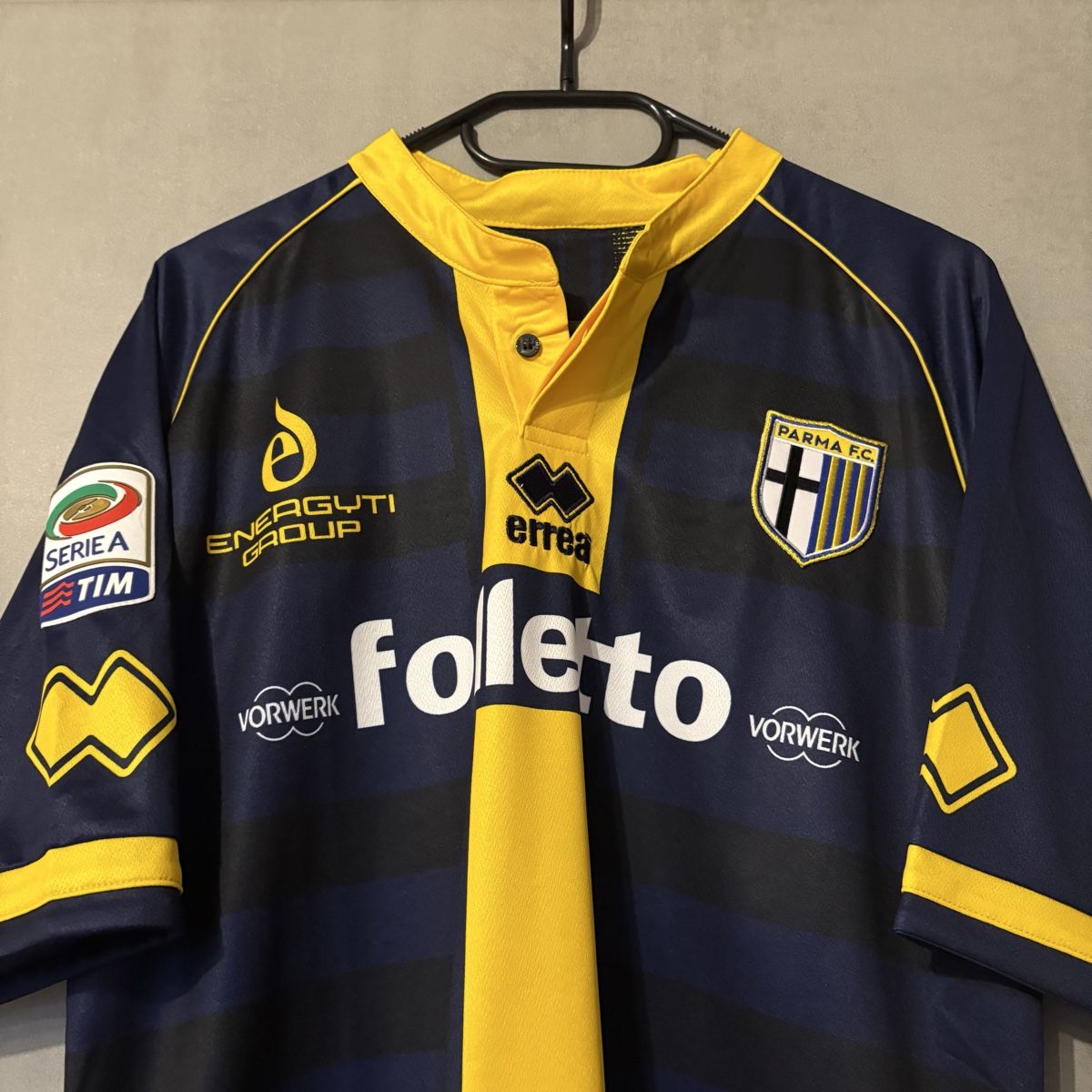 Canottiere & Pantaloni: Matchworn Parma Calcio Errea Belfodil – Usato da Winterthur venduto da LaBodega 1