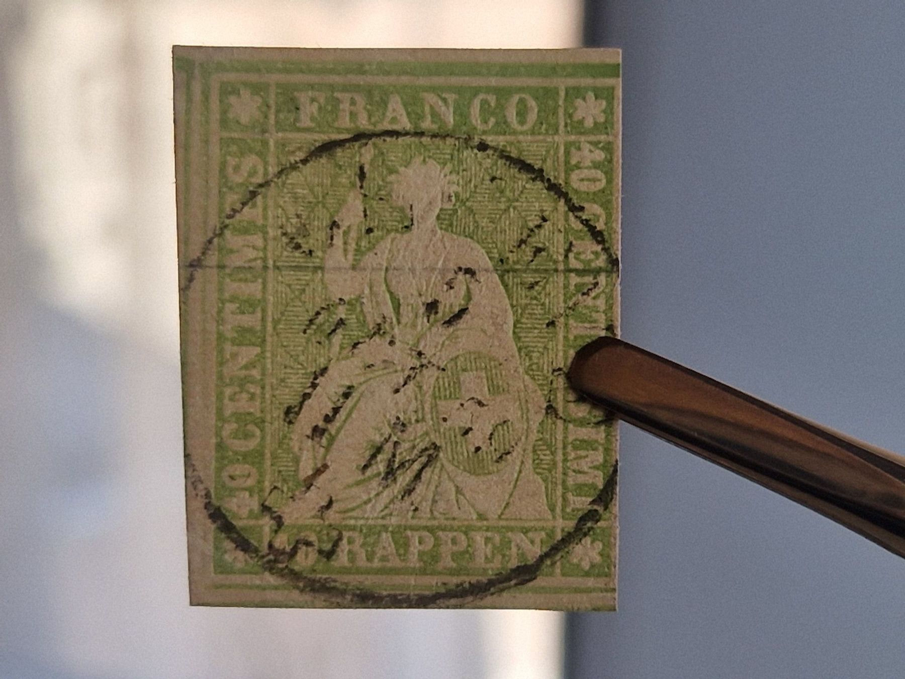 Alle Briefmarken: Strubel 26C, signiert, ab 1.- – Gebraucht aus Burgdorf von Glossy01 4