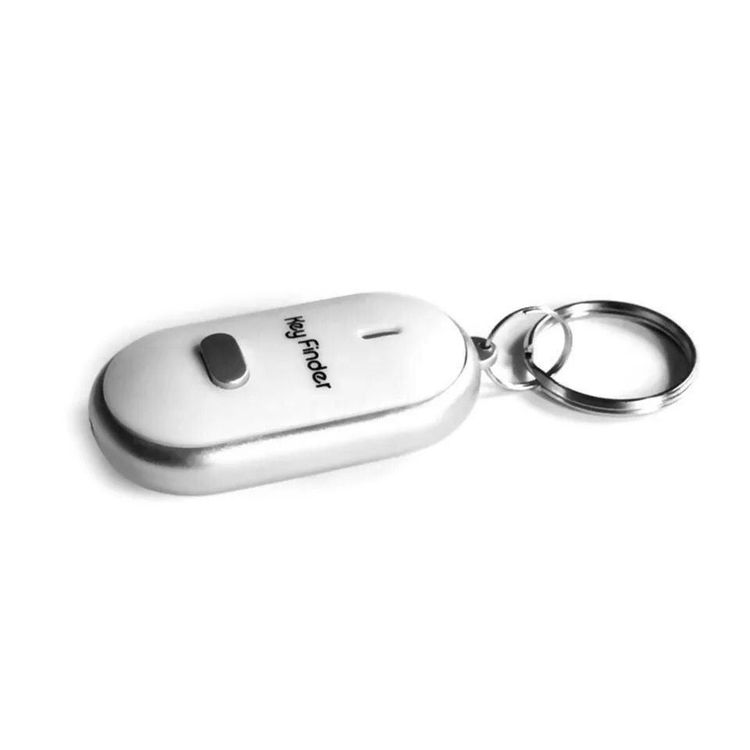 Schlüsselfinder Pfeifen Whistle Mit LED Lampe Schlüssel Key Finder Anhänger DE E
